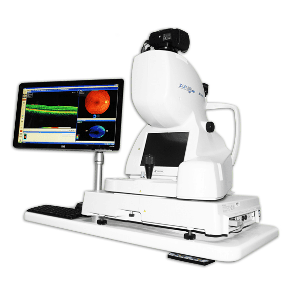 صورة لأحد أجهزة التصوير المقطعي للشبكية